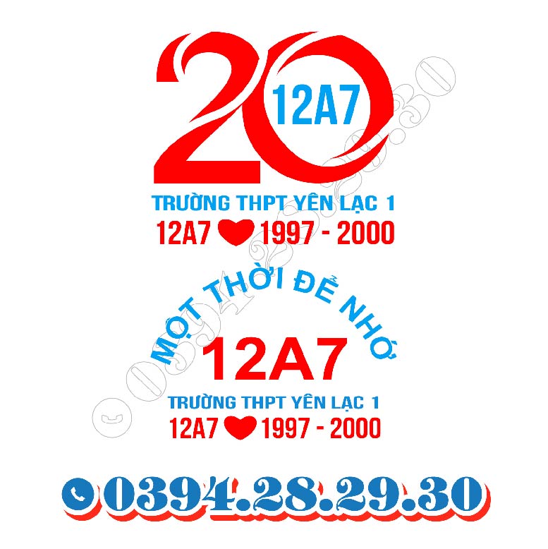 Logo Áo Kỷ Niệm 20 Năm Ra Trường