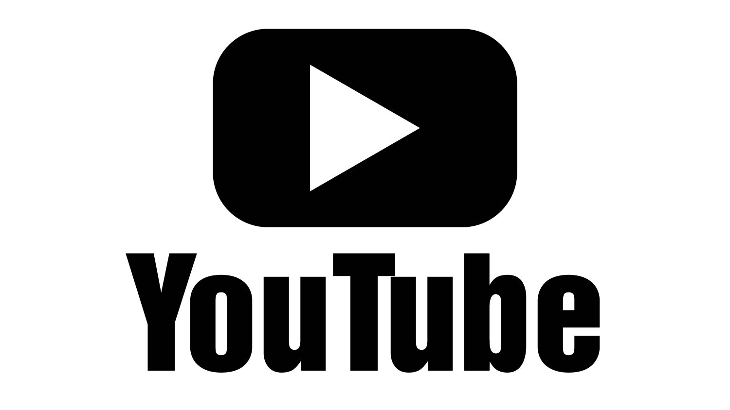 Biểu Tượng Logo Youtube Đen Trắng - Trung Anh Media