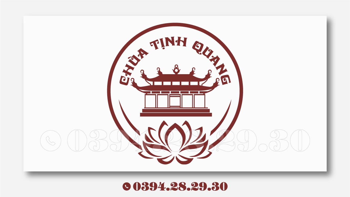 thiết kế logo chùa tịnh quang