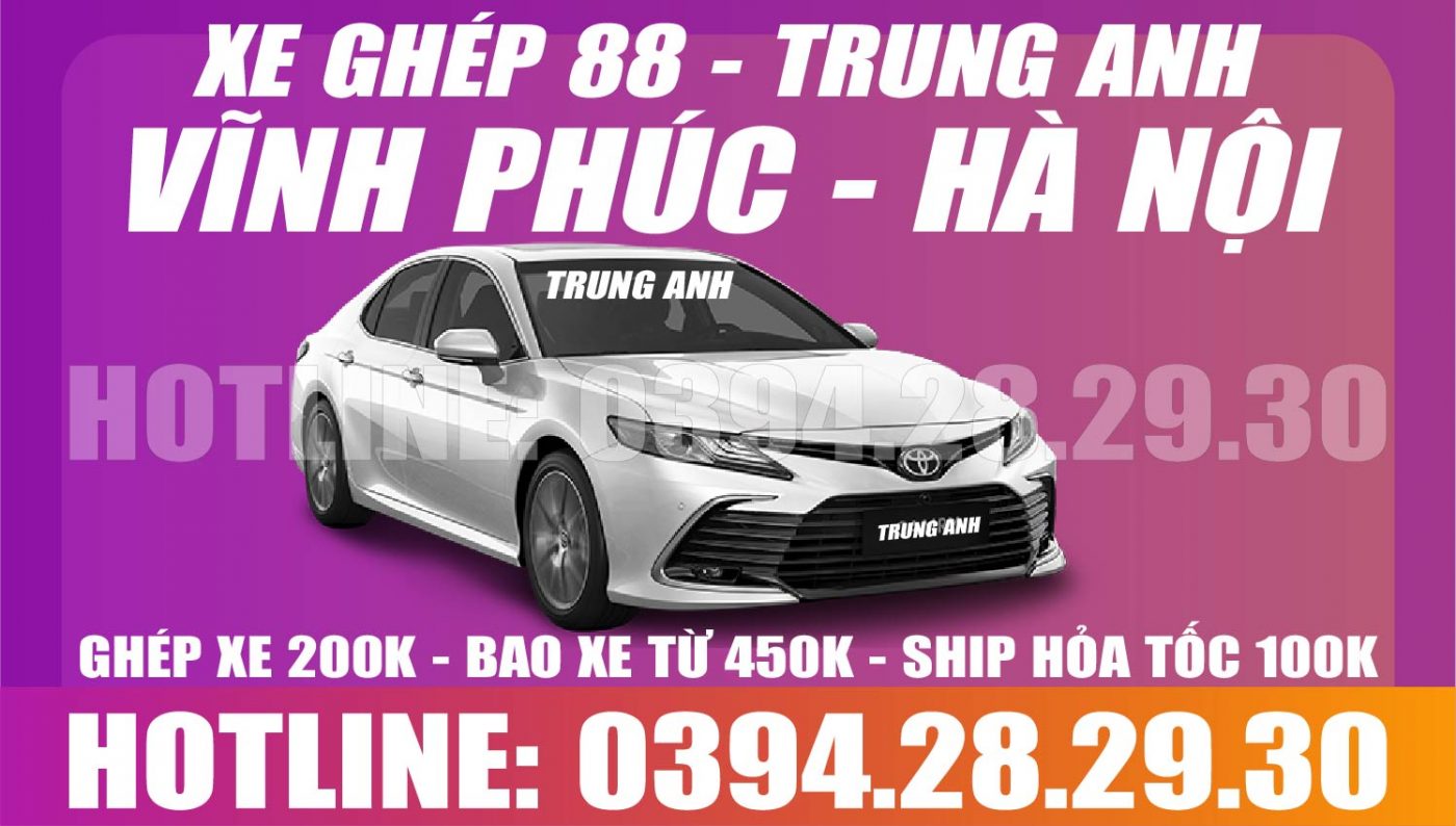 Dịch vụ xe ghép vĩnh phúc hà nội