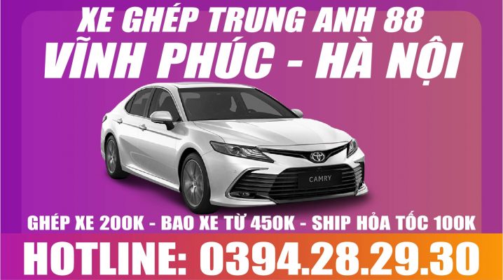 xe ghép SÔNG LÔ LẬP THẠCH HÀ NỘI